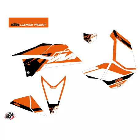 Karosszéria védő dekor matrica készlet Quad KTM Skyline Narancs Széria
