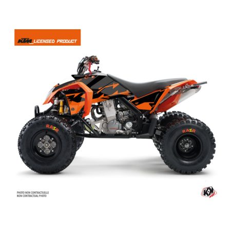Karosszéria védő dekor matrica készlet Quad KTM Retro Narancs Széria
