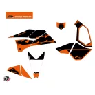 Karosszéria védő dekor matrica készlet Quad KTM Retro Narancs Széria
