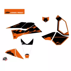   Karosszéria védő dekor matrica készlet Quad KTM Retro Narancs Széria
