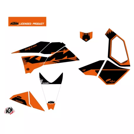 Karosszéria védő dekor matrica készlet Quad KTM Retro Narancs Széria