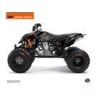Karosszéria védő dekor matrica készlet Quad KTM Reflex Fekete Széria