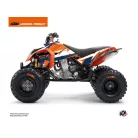 Karosszéria védő dekor matrica készlet Quad KTM Gravity Kék Széria
