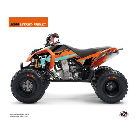 Karosszéria védő dekor matrica készlet Quad KTM Gravity Zöld Széria