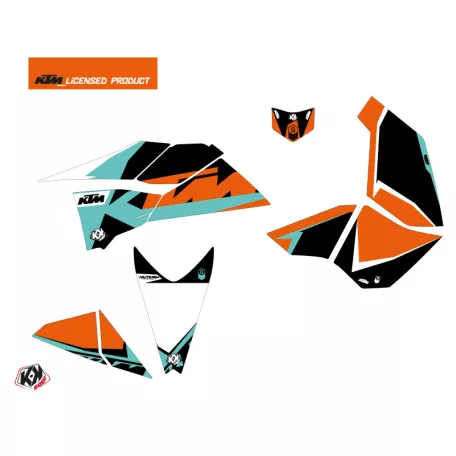 Karosszéria védő dekor matrica készlet Quad KTM Gravity Zöld Széria