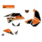 Karosszéria védő dekor matrica készlet Quad KTM Gravity Narancs/Homokszínű Széria