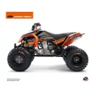 Karosszéria védő dekor matrica készlet Quad KTM Breakout Fekete/Narancs Széria