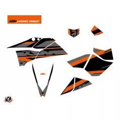   Karosszéria védő dekor matrica készlet Quad KTM Breakout Fekete/Narancs Széria