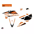 Karosszéria védő dekor matrica készlet Quad KTM Breakout Narancs/Fehér Széria