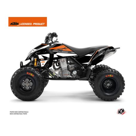 Karosszéria védő dekor matrica készlet Quad KTM Rift Fekete/Narancs Széria