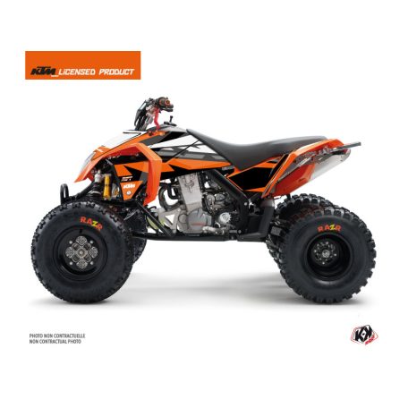 Karosszéria védő dekor matrica készlet Quad KTM Rift Narancs/Fekete Széria