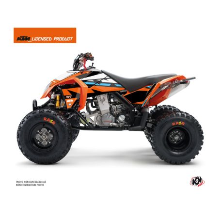 Karosszéria védő dekor matrica készlet Quad KTM Rift Narancs/Kék Széria