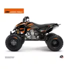 Karosszéria védő dekor matrica készlet Quad KTM Trophy Fekete/Narancs Széria
