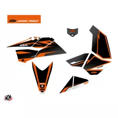   Karosszéria védő dekor matrica készlet Quad KTM Trophy Fekete/Narancs Széria