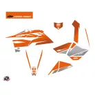 Karosszéria védő dekor matrica készlet Quad KTM Trophy Narancs/Fehér Széria