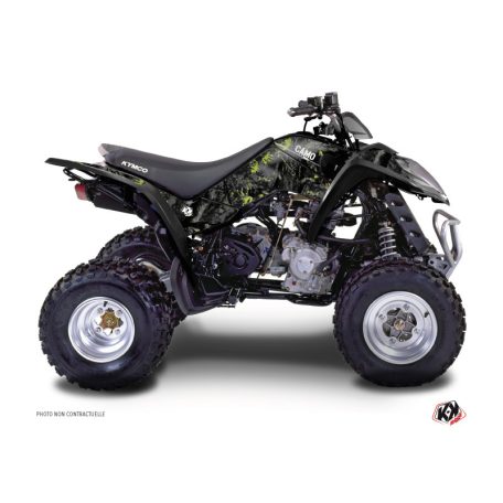Karosszéria védő dekor matrica készlet Quad KYMCO Camo Fekete/Zöld Széria