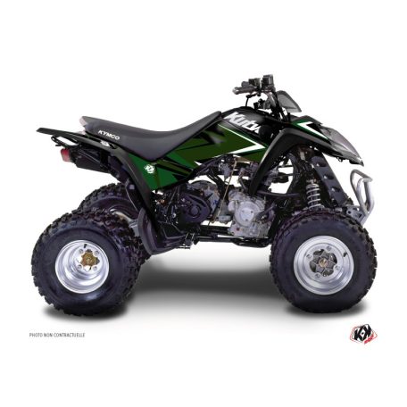 Karosszéria védő dekor matrica készlet Quad KYMCO Stage Fekete/Zöld Széria