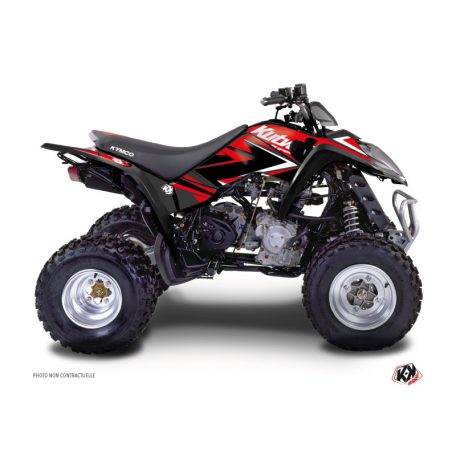 Karosszéria védő dekor matrica készlet Quad KYMCO Stage Piros/Fekete Széria