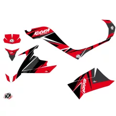   Karosszéria védő dekor matrica készlet Quad KYMCO Stage Piros/Fekete Széria