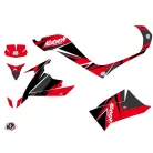 Karosszéria védő dekor matrica készlet Quad KYMCO Stage Piros/Fekete Széria