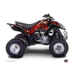   Karosszéria védő dekor matrica készlet Quad KYMCO Camo Piros Széria