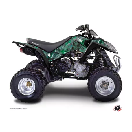 Karosszéria védő dekor matrica készlet Quad KYMCO Camo Zöld Széria