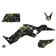   Karosszéria védő dekor matrica készlet Quad KYMCO Camo Fekete/Zöld Széria