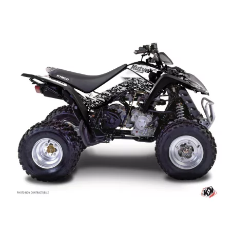 Karosszéria védő dekor matrica készlet Quad KYMCO Predator Fehér Széria