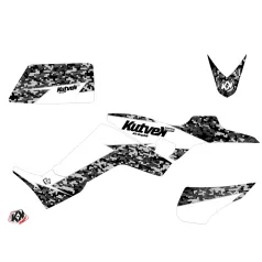   Karosszéria védő dekor matrica készlet Quad KYMCO Predator Fehér Széria