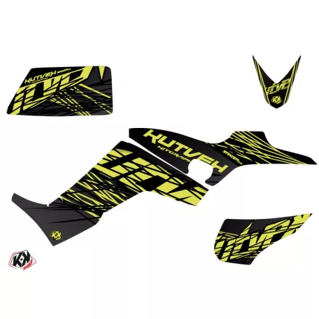 Karosszéria védő dekor matrica készlet Quad KYMCO Eraser Neon Szürke Széria