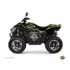 Karosszéria védő dekor matrica készlet Quad KYMCO Eraser Neon Szürke Széria