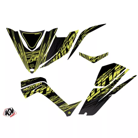 Karosszéria védő dekor matrica készlet Quad KYMCO Eraser Neon Szürke Széria