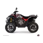 Karosszéria védő dekor matrica készlet Quad KYMCO Eraser Piros/Fehér Széria