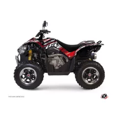   Karosszéria védő dekor matrica készlet Quad KYMCO Eraser Piros/Fehér Széria