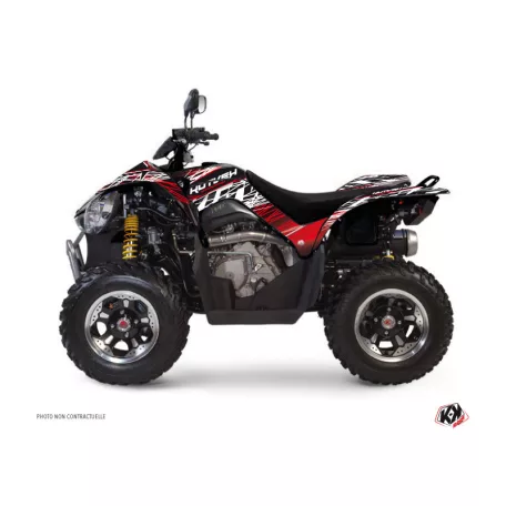 Karosszéria védő dekor matrica készlet Quad KYMCO Eraser Piros/Fehér Széria