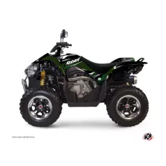   Karosszéria védő dekor matrica készlet Quad KYMCO Stage Fekete/Zöld Széria