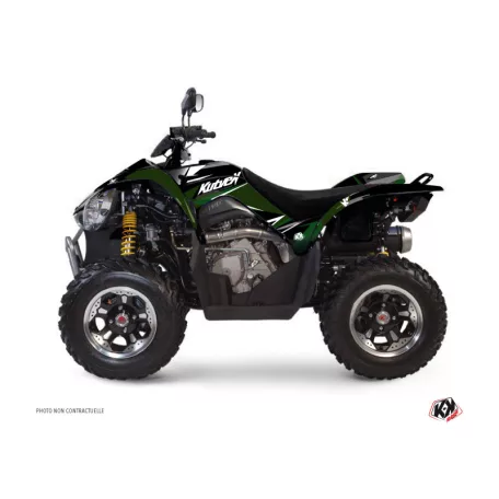Karosszéria védő dekor matrica készlet Quad KYMCO Stage Fekete/Zöld Széria
