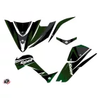 Karosszéria védő dekor matrica készlet Quad KYMCO Stage Fekete/Zöld Széria