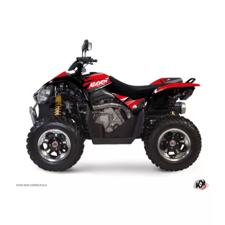 Karosszéria védő dekor matrica készlet Quad KYMCO Stage Piros/Fekete Széria