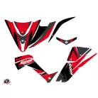 Karosszéria védő dekor matrica készlet Quad KYMCO Stage Piros/Fekete Széria