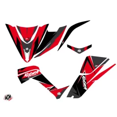   Karosszéria védő dekor matrica készlet Quad KYMCO Stage Piros/Fekete Széria