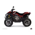 Karosszéria védő dekor matrica készlet Quad KYMCO Predator Piros/Fekete Széria