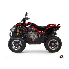   Karosszéria védő dekor matrica készlet Quad KYMCO Predator Piros/Fekete Széria