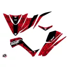 Karosszéria védő dekor matrica készlet Quad KYMCO Predator Piros/Fekete Széria