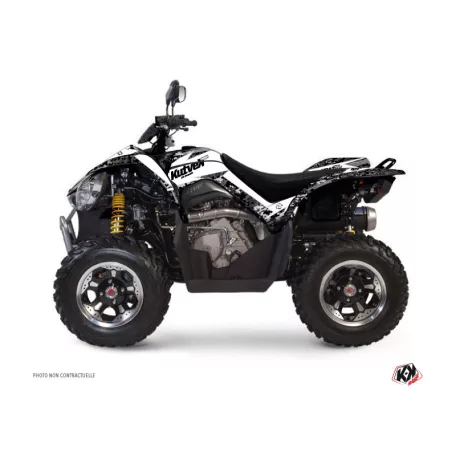 Karosszéria védő dekor matrica készlet Quad KYMCO Predator Fehér Széria