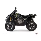Karosszéria védő dekor matrica készlet Quad KYMCO Camo Fekete/Zöld Széria