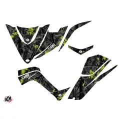   Karosszéria védő dekor matrica készlet Quad KYMCO Camo Fekete/Zöld Széria
