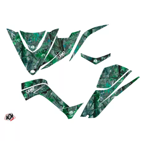 Karosszéria védő dekor matrica készlet Quad KYMCO Camo Zöld Széria