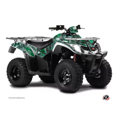 Karosszéria védő dekor matrica készlet Quad KYMCO Camo Zöld Széria