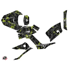   Karosszéria védő dekor matrica készlet Quad KYMCO Camo Fekete/Zöld Széria